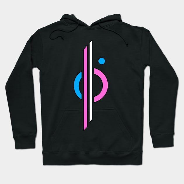 Halcyon Starship Logo (Trans Pride) Hoodie by whirl